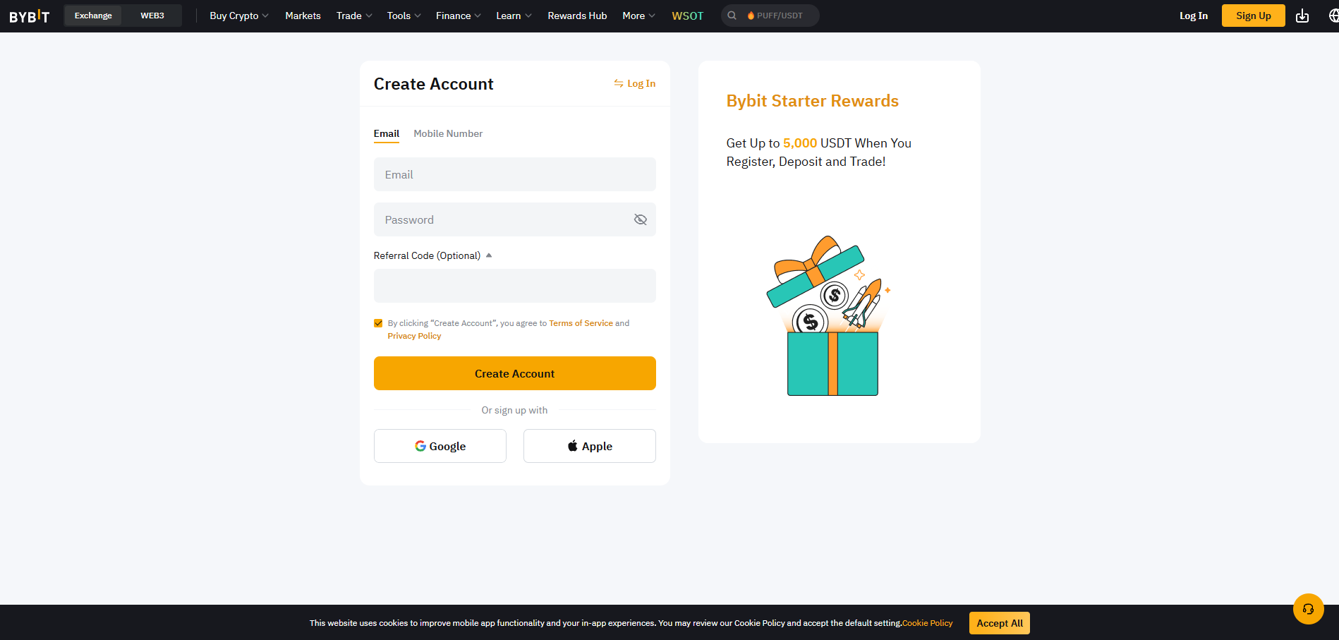 Bybit Registration