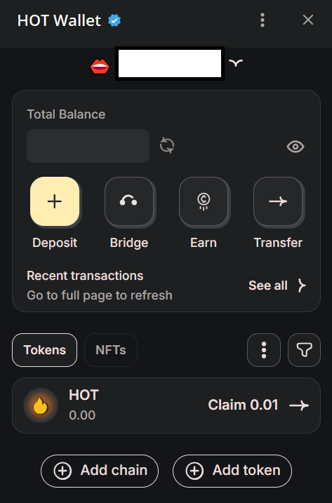 Когда будет листинг hot wallet?