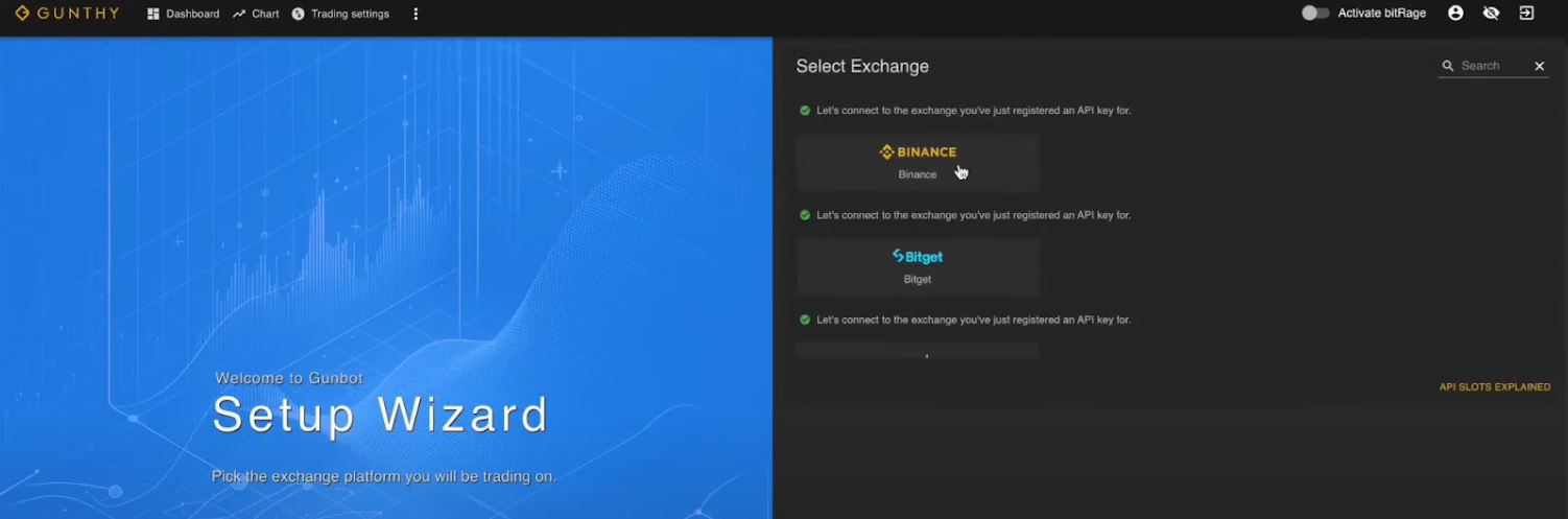 API Gunbot setup