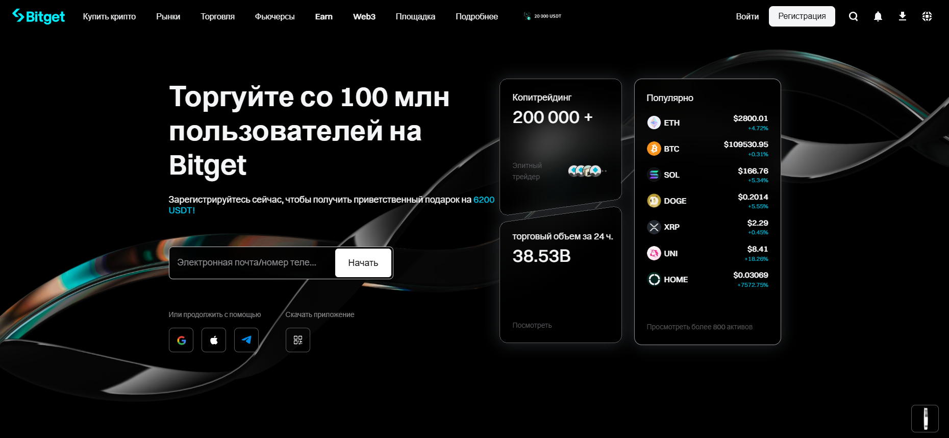 Bitget Узбекистан