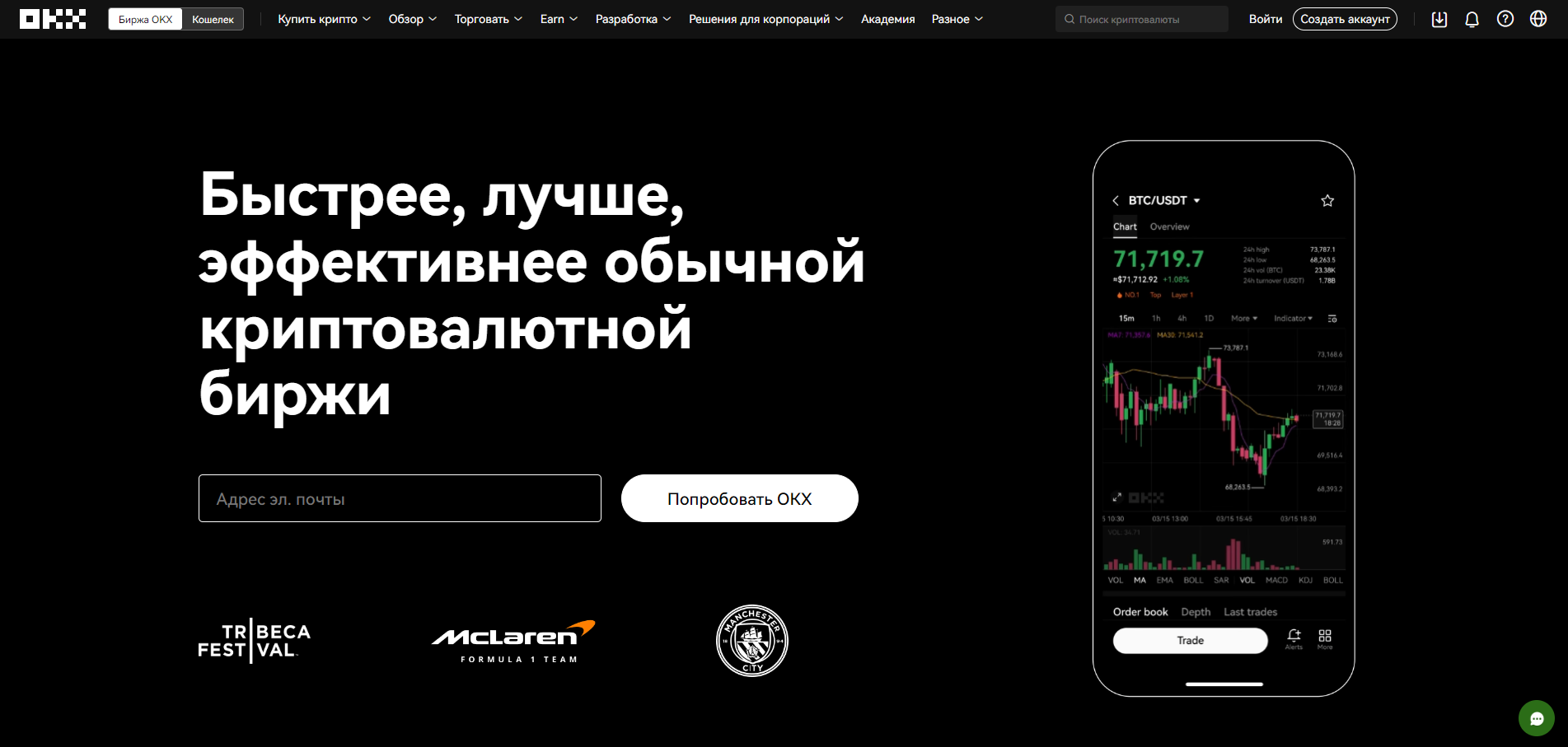 Биржа OKX