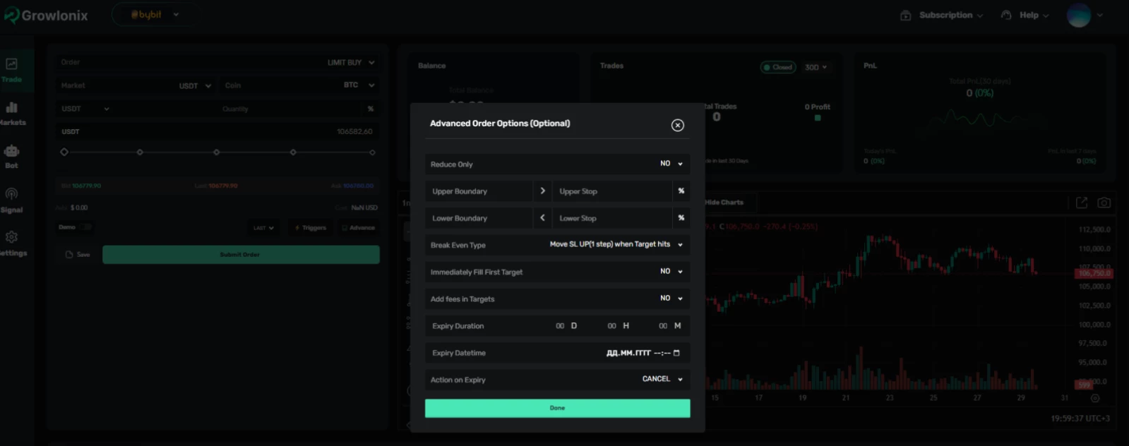 Growlonix Terminal overview