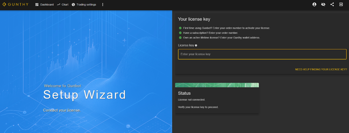 Gunbot license code