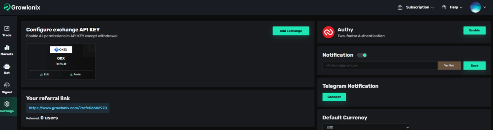 Growlonix 2fa guide