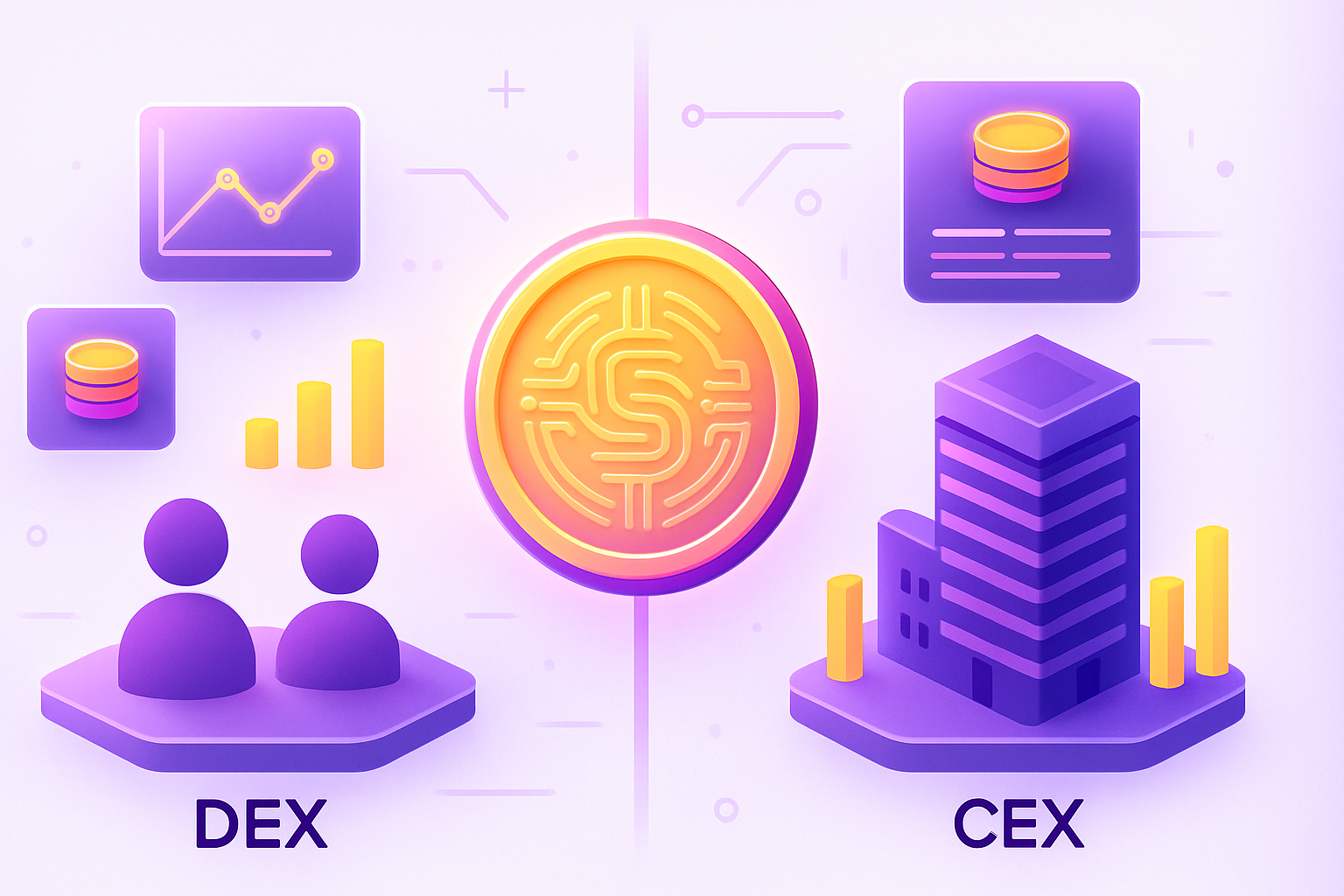 Комиссии бирж CEX и DEX